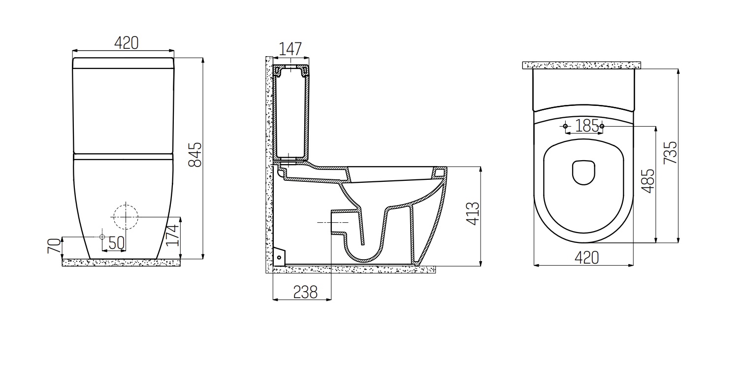 xxl toiletpot tekening